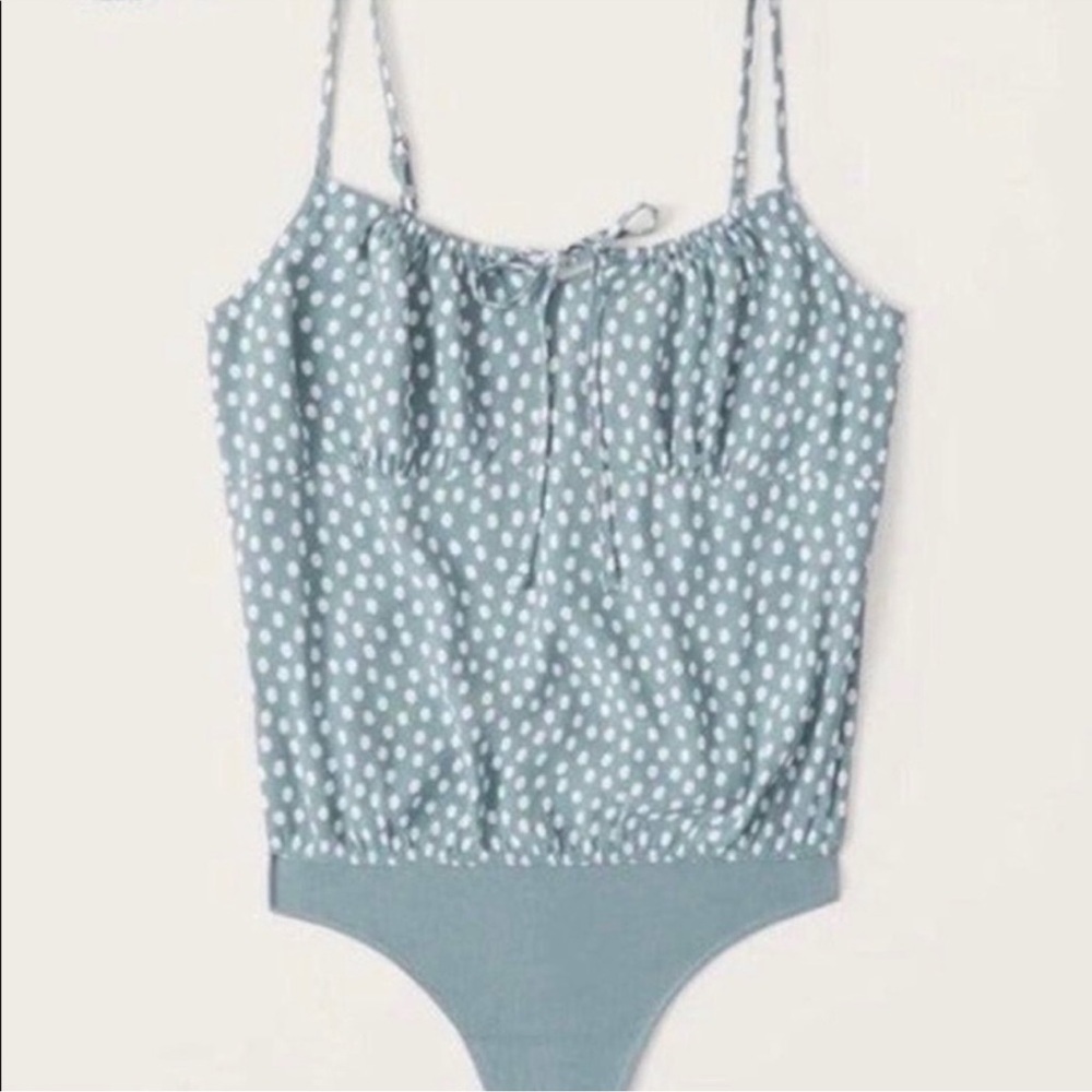 Abercrombie & Fitch polka dot thong bodysuit